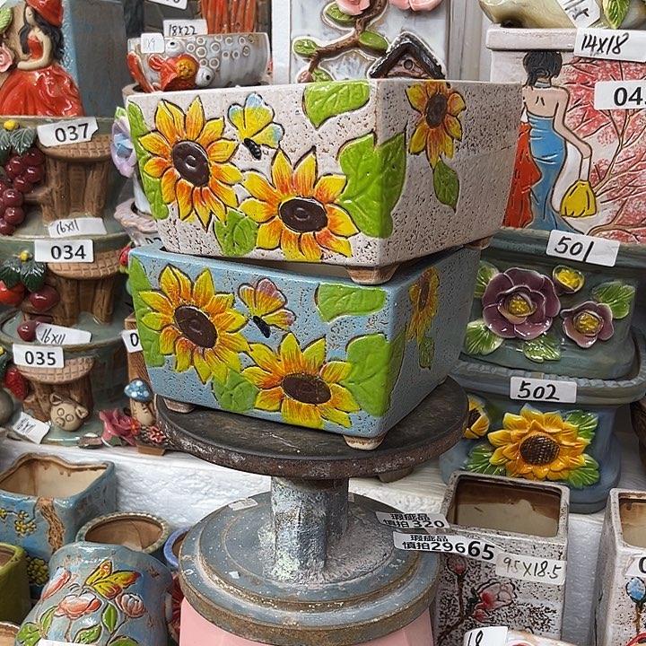 粗陶材质多肉花盆