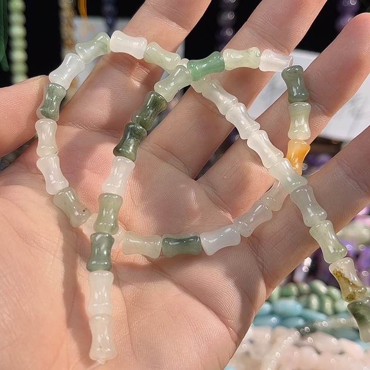 珠宝半成品未镶嵌水晶天山玉竹翠
