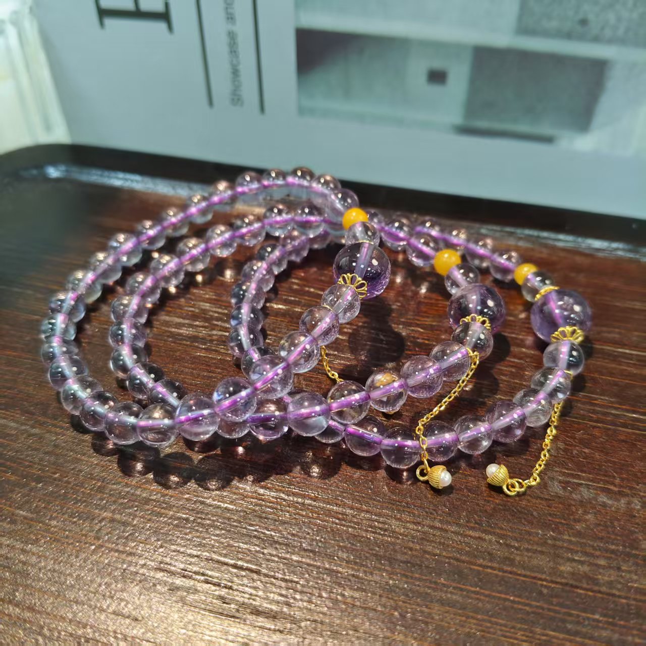 【书记甄选】原创紫水晶单圈手链 多样性发一件 约 6mm 7439CT