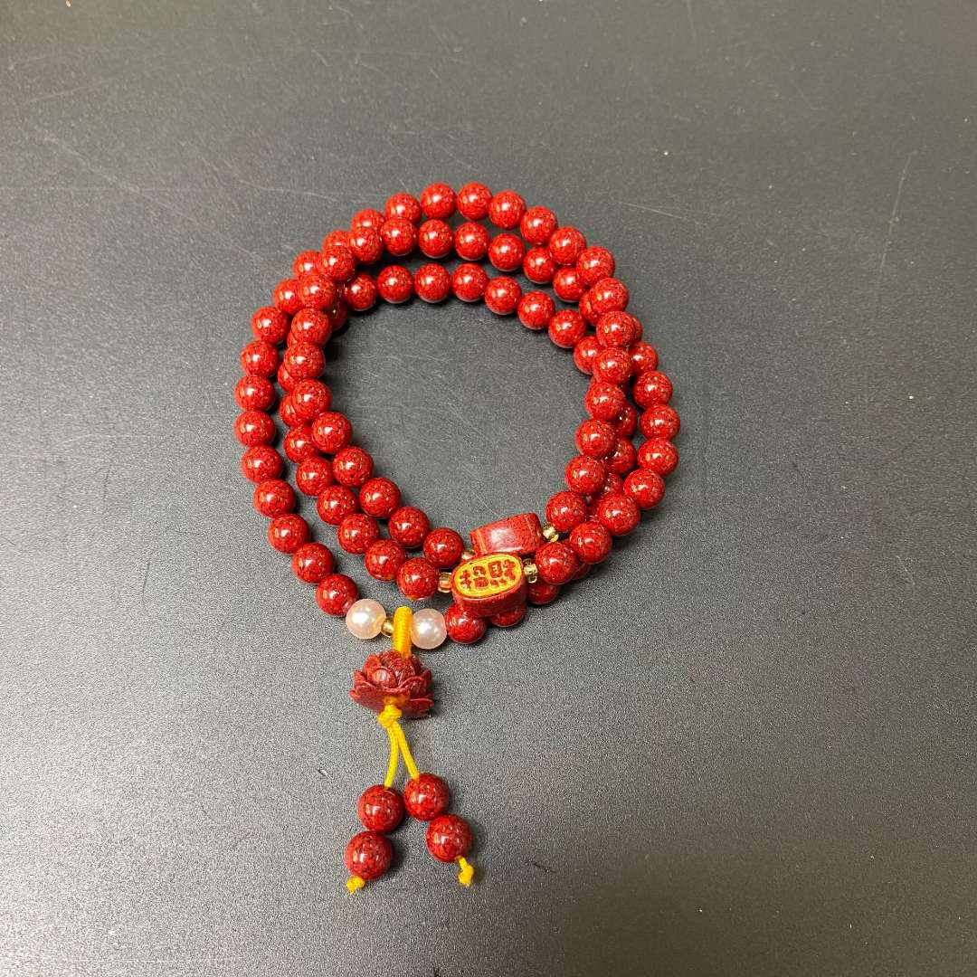 含辰砂工艺品朱砂多圈手串涵哲堂高端精选SC344