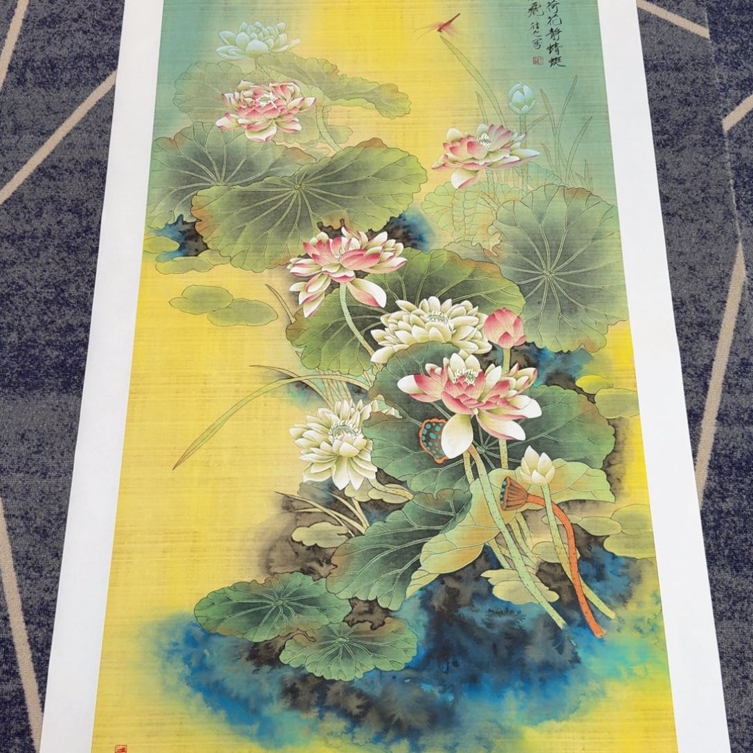 国画国画作品山水花鸟