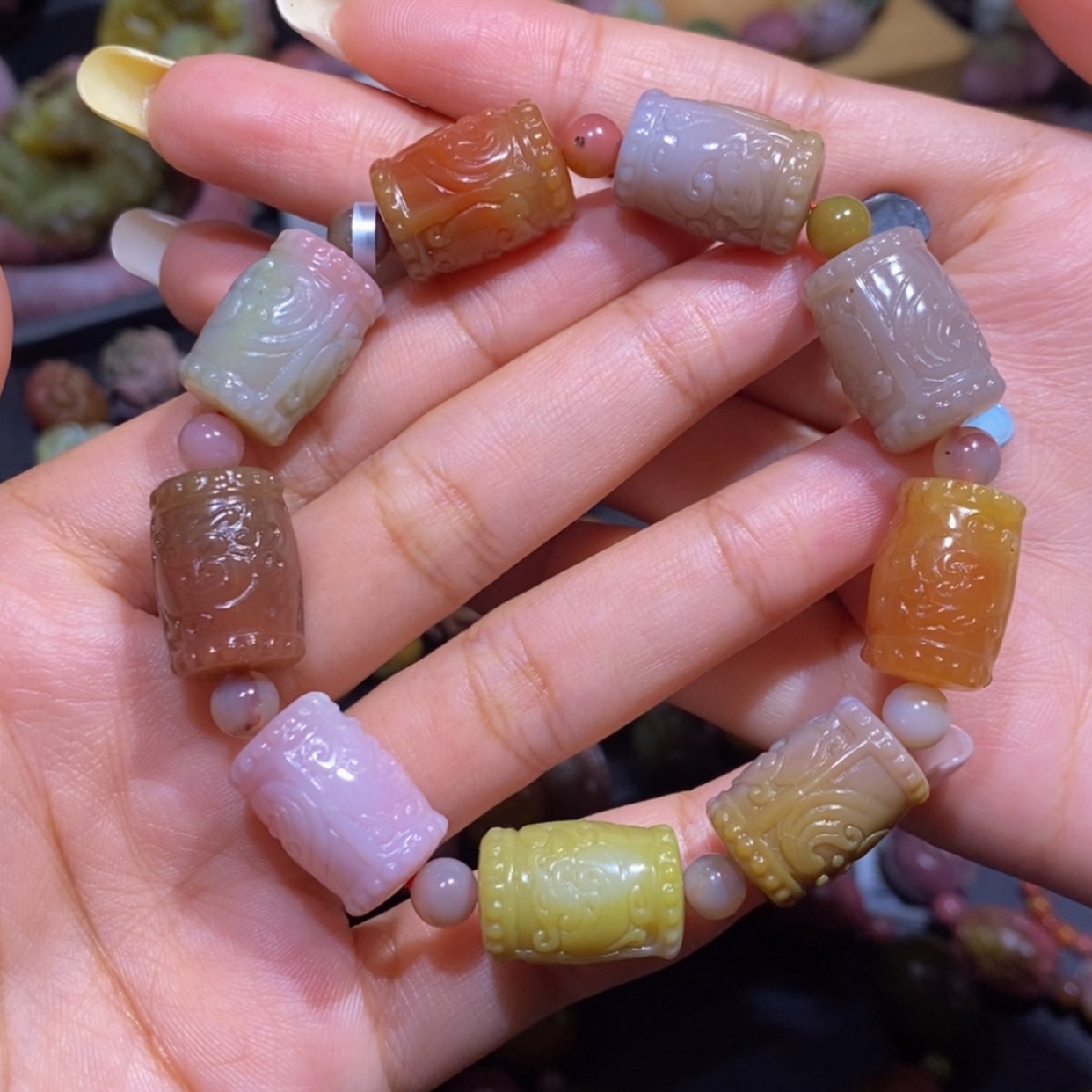 【闪购商品】玛瑙/玉髓手串未镶嵌盐源玛瑙