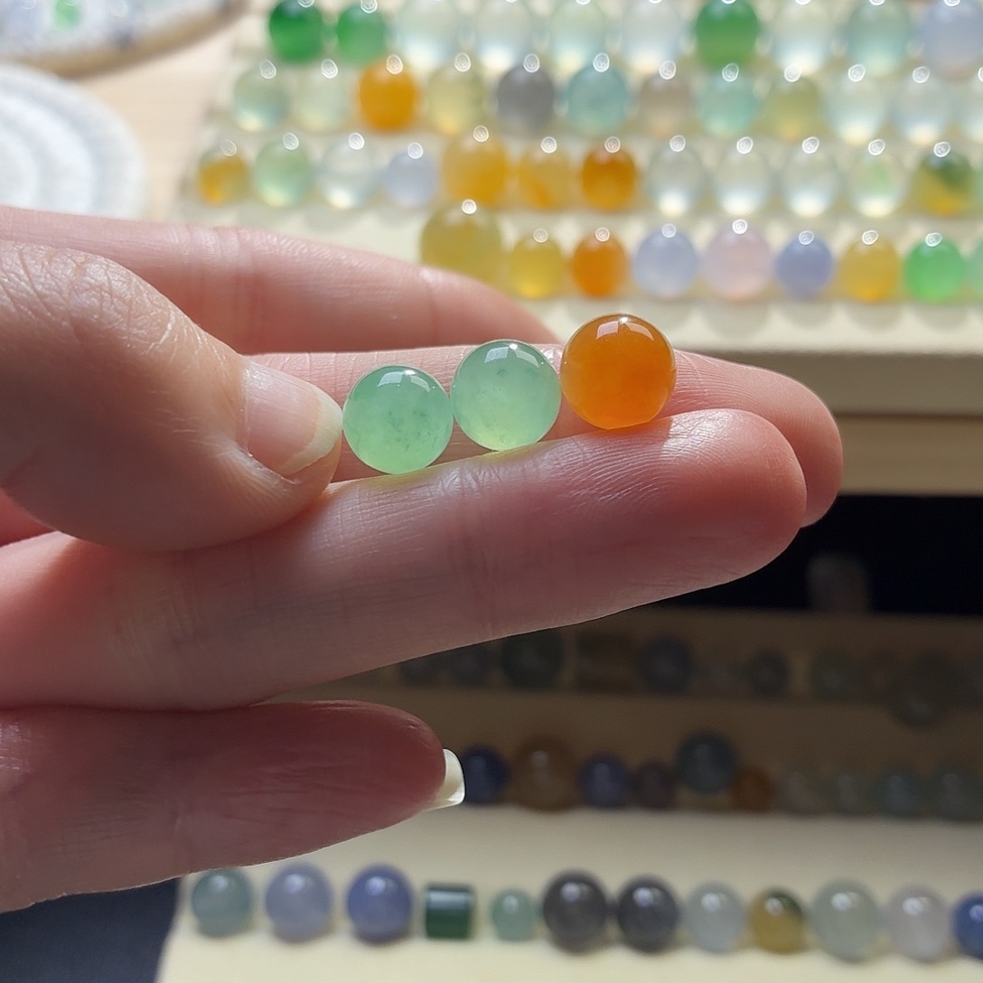 花***夏翡翠散珠翡翠1336