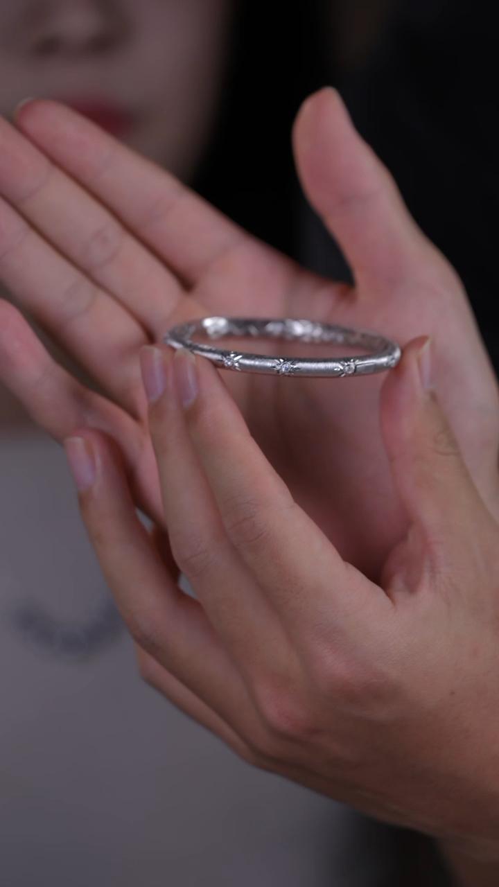 925银手镯 S925银手镯 保底13g 54*56（可开口均码）【51-60可戴】