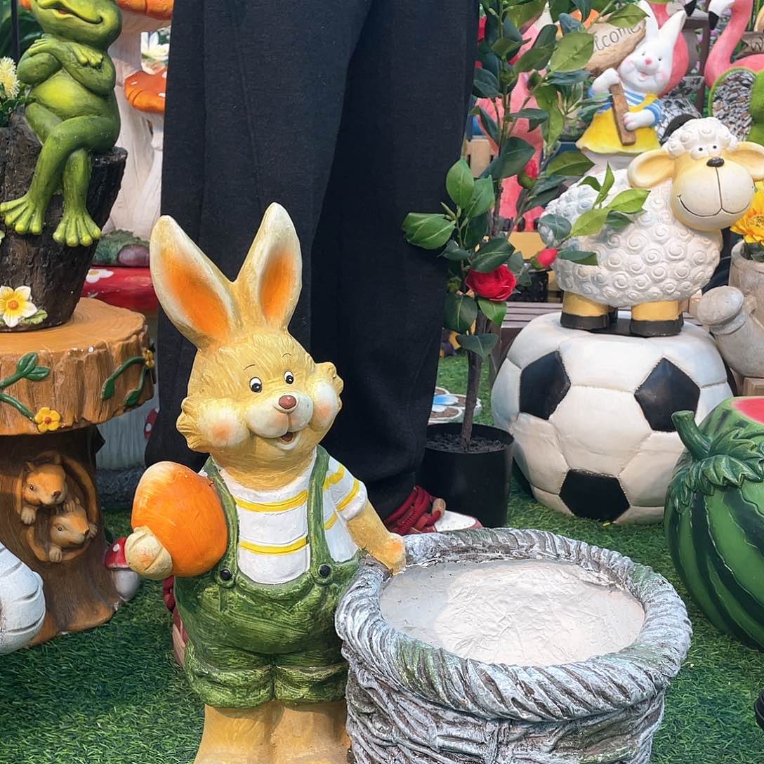 红陶花园庭院摆件