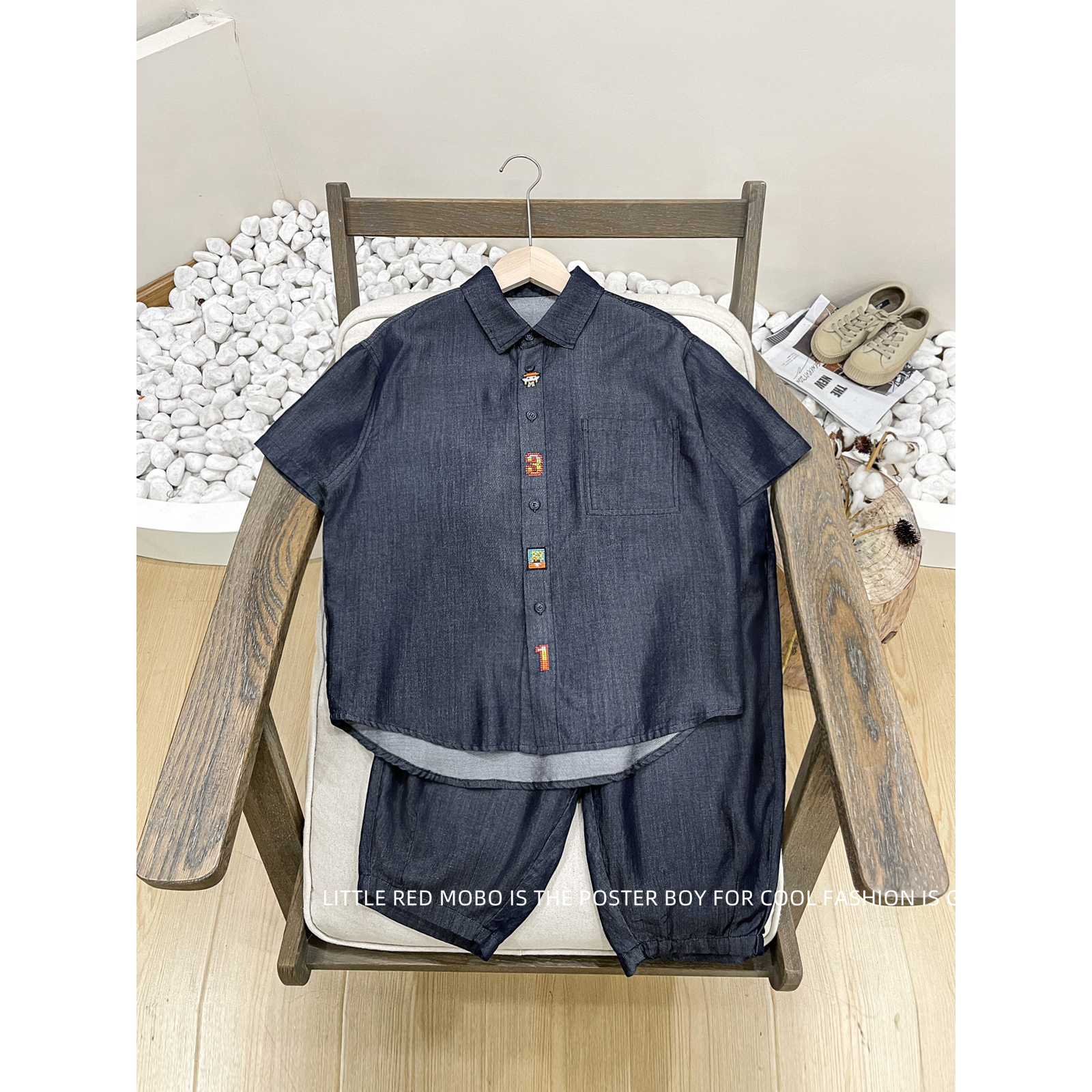 【现现】童装男童套装2025夏季新款儿童两件套MMT821878