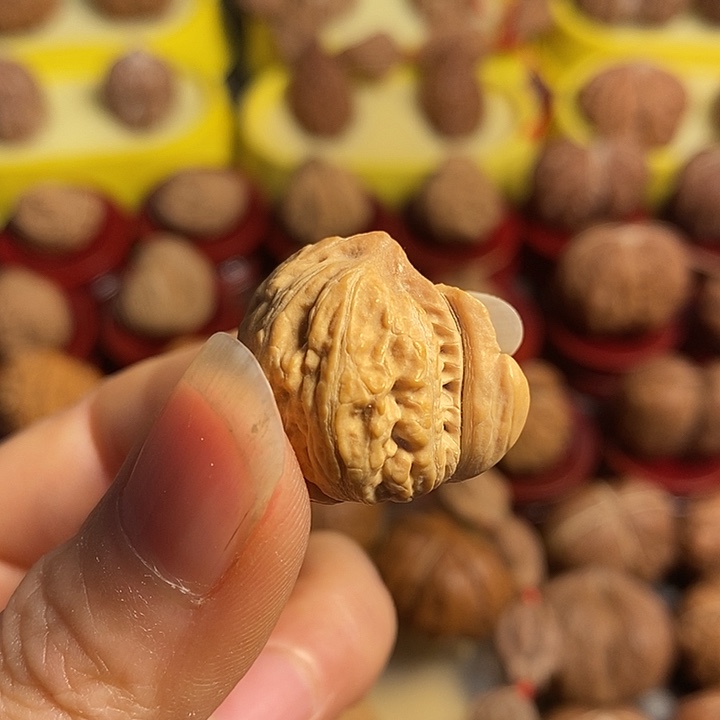 文玩核桃把件茶壶单只