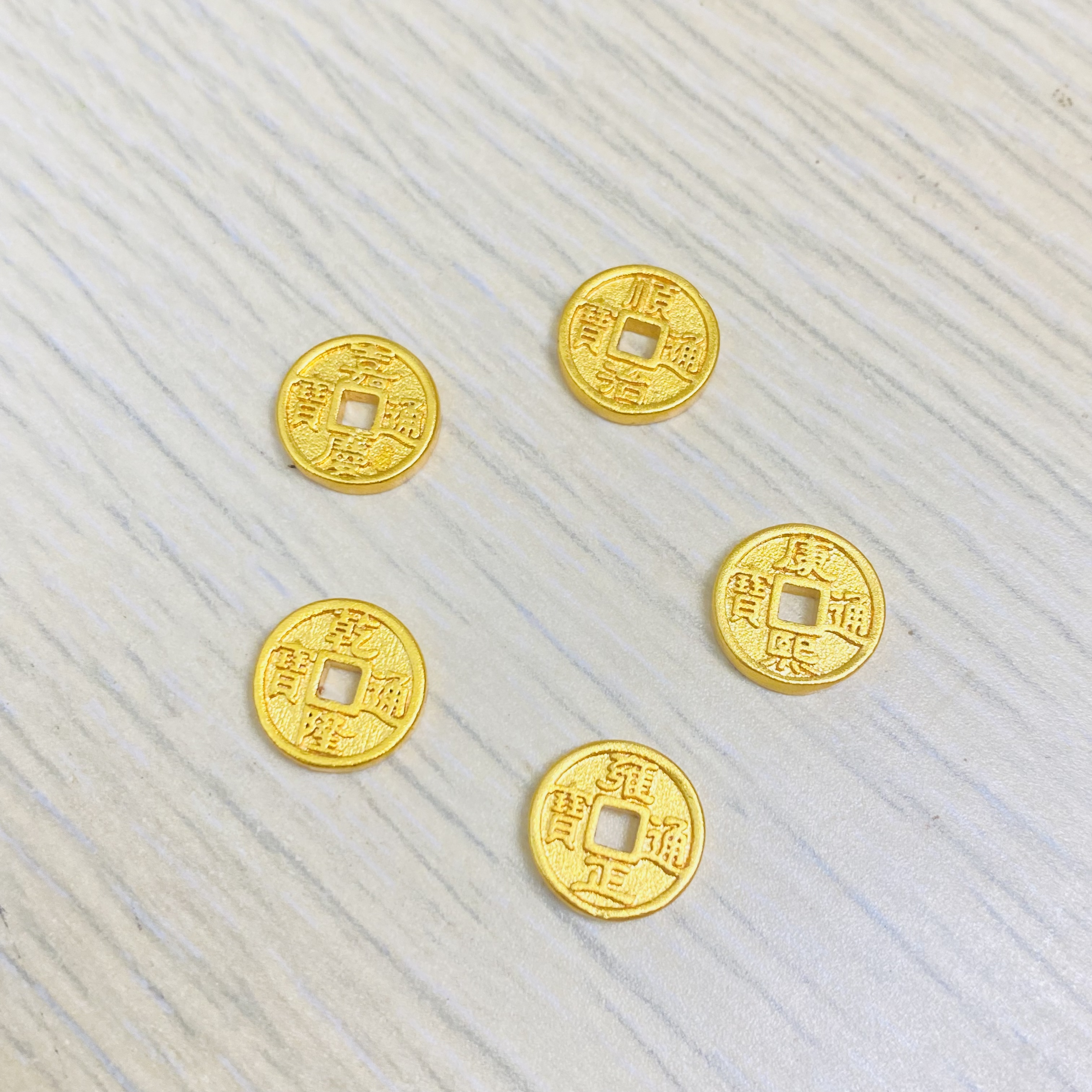 古法镀24K金五帝币小众珠宝饰品手串手链项链女款手工diy红绳配饰