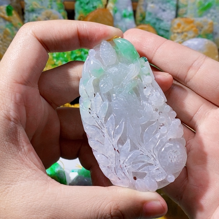 未镶嵌定制翡翠爱*翡翠