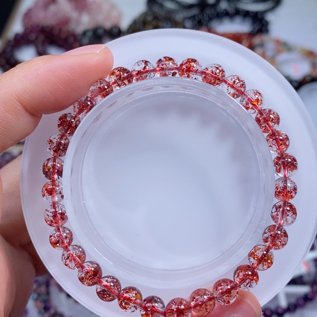 水晶手串未镶嵌金草莓