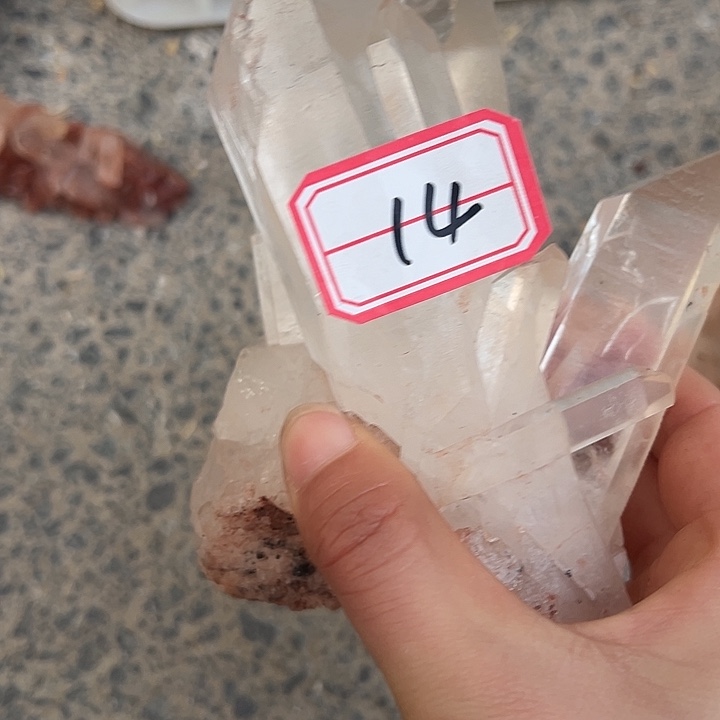 Xx天然水晶晶簇14未镶嵌水晶米*萤