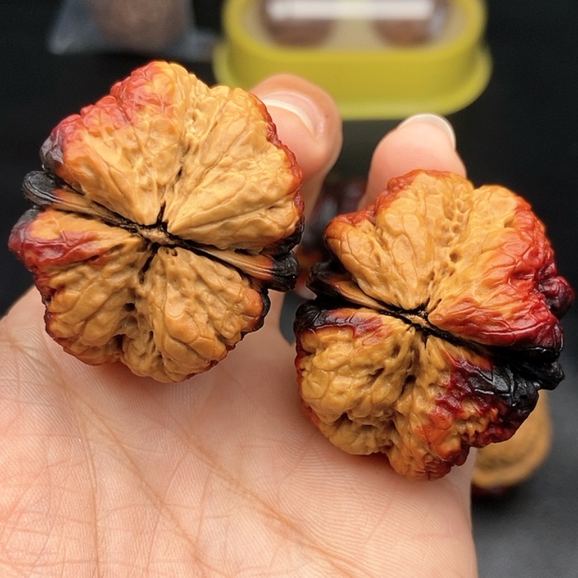 【闪购商品】把件文玩核桃40尺蝴蝶蟾