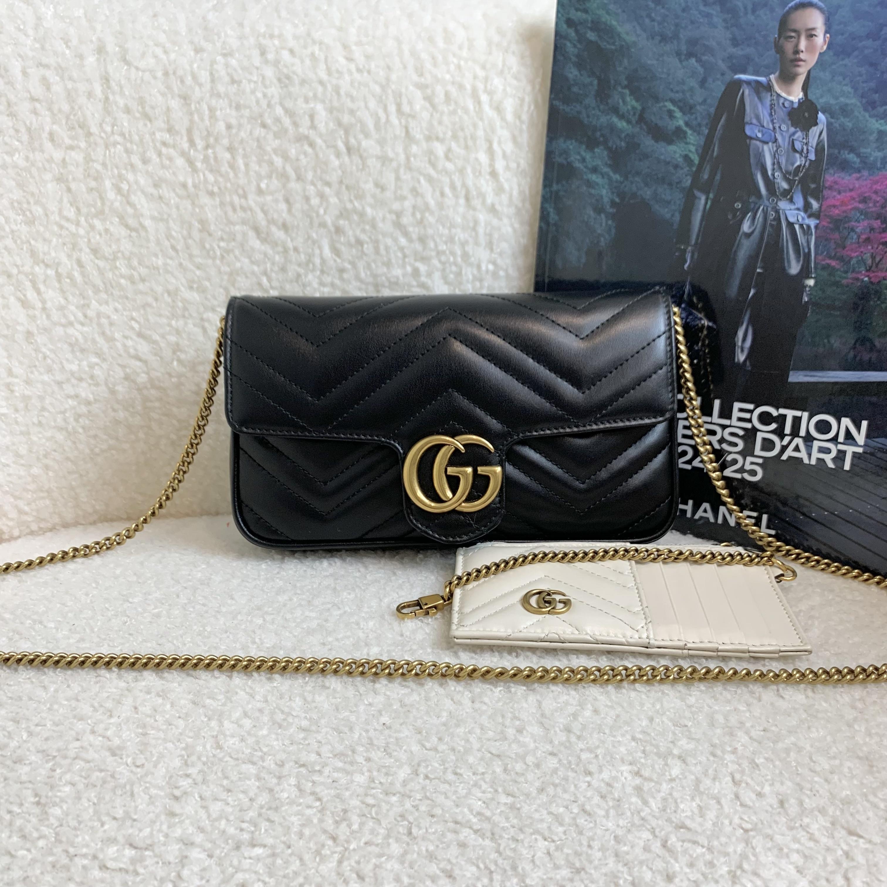 99新 GUCCI/古驰 壹臻/Gucci黑金马蒙二合一/12期免息/ 96861529