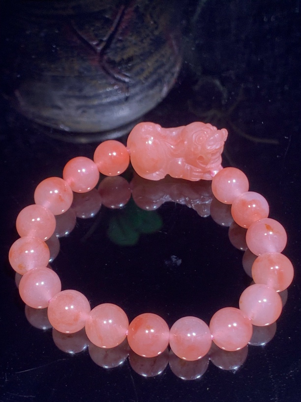 冰粉貔貅手链 珠子1.0