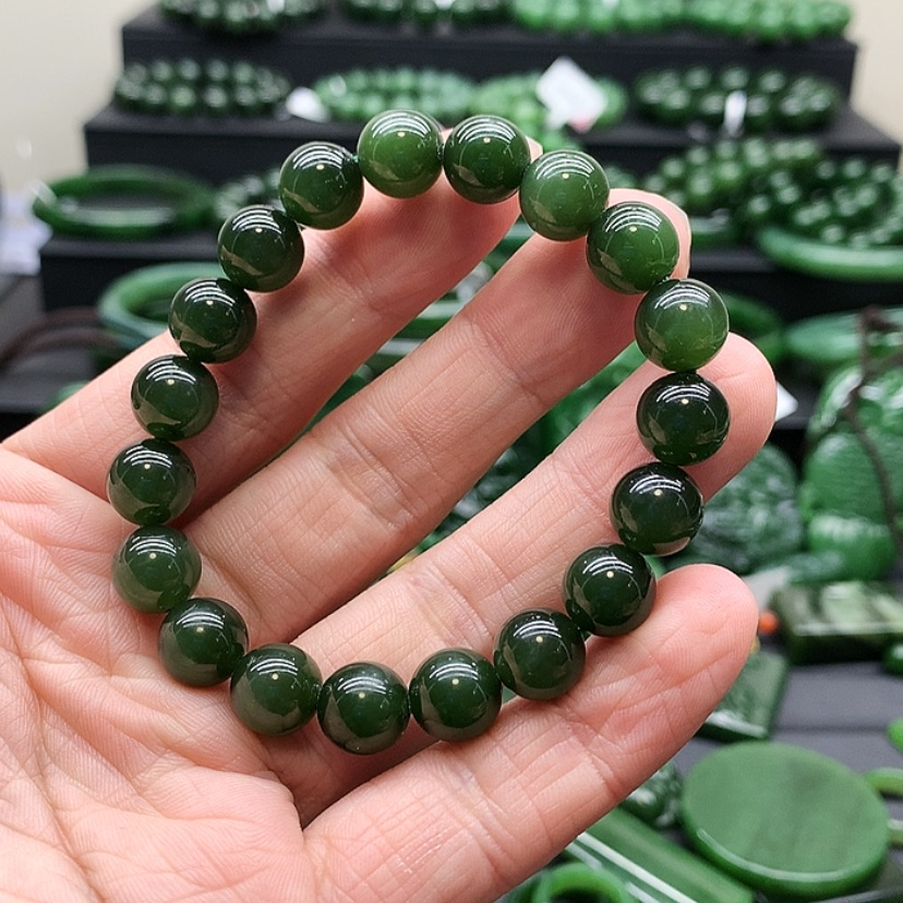 【闪购商品】和田玉（碧玉）手链未镶嵌得*