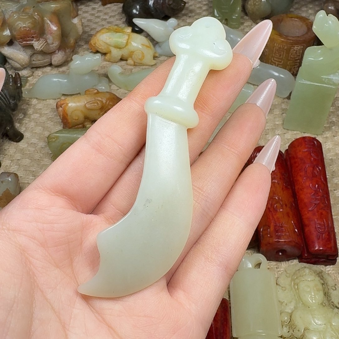 白玉菩提吊坠挂件