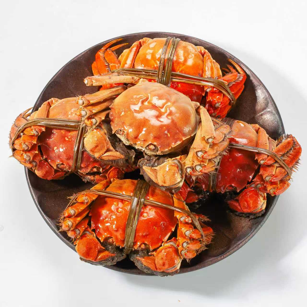 【活蟹】江苏大闸蟹公蟹6.5-6.2两+母蟹5.5-5.2两 礼盒装活蟹现发 顺丰/京东发货 买3对送1对共8只T2