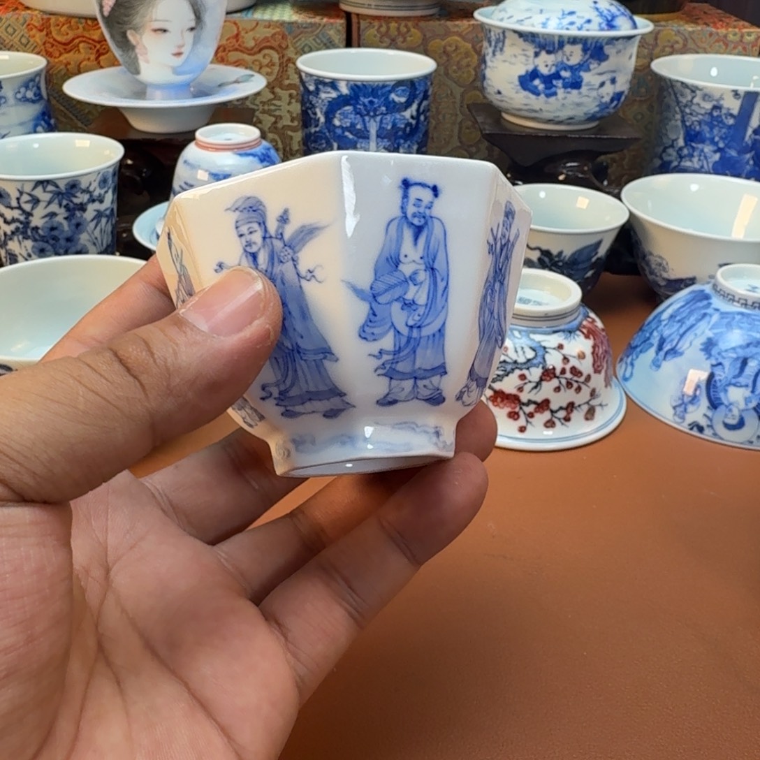 林***宽杯子陶景德镇全手工手绘陶瓷