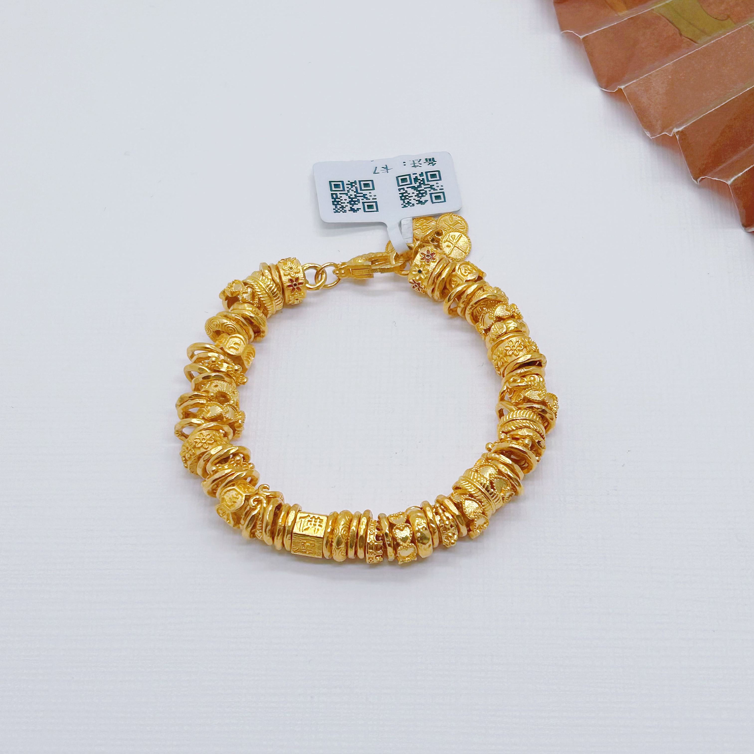 足金999饰品卡7 手链53.79g 长14cm