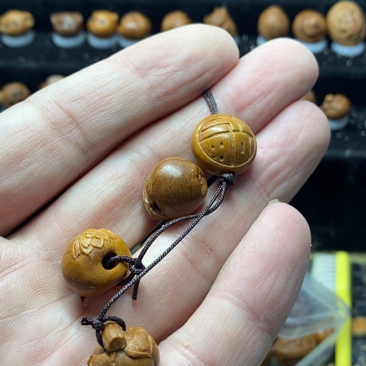 琳***珑纯手工定制福字苹果莲花柿子