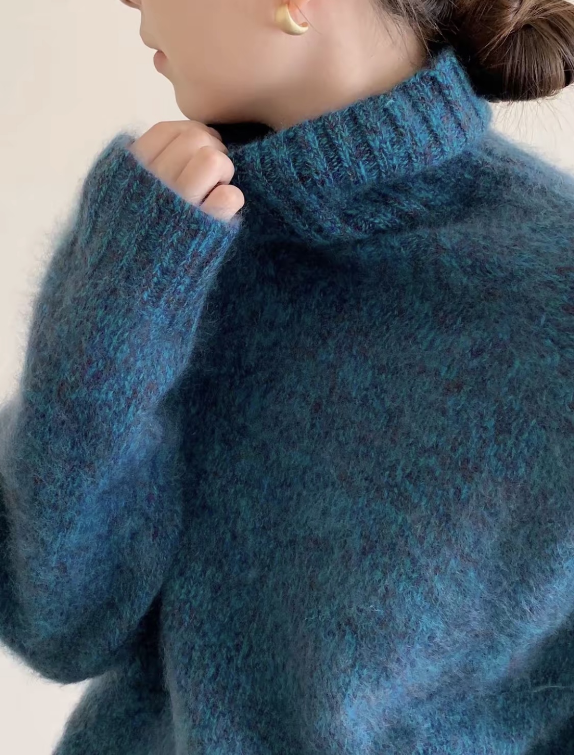 亲肤保暖羊绒衫高领针织冬季打底衫加厚高领洋气057-1033