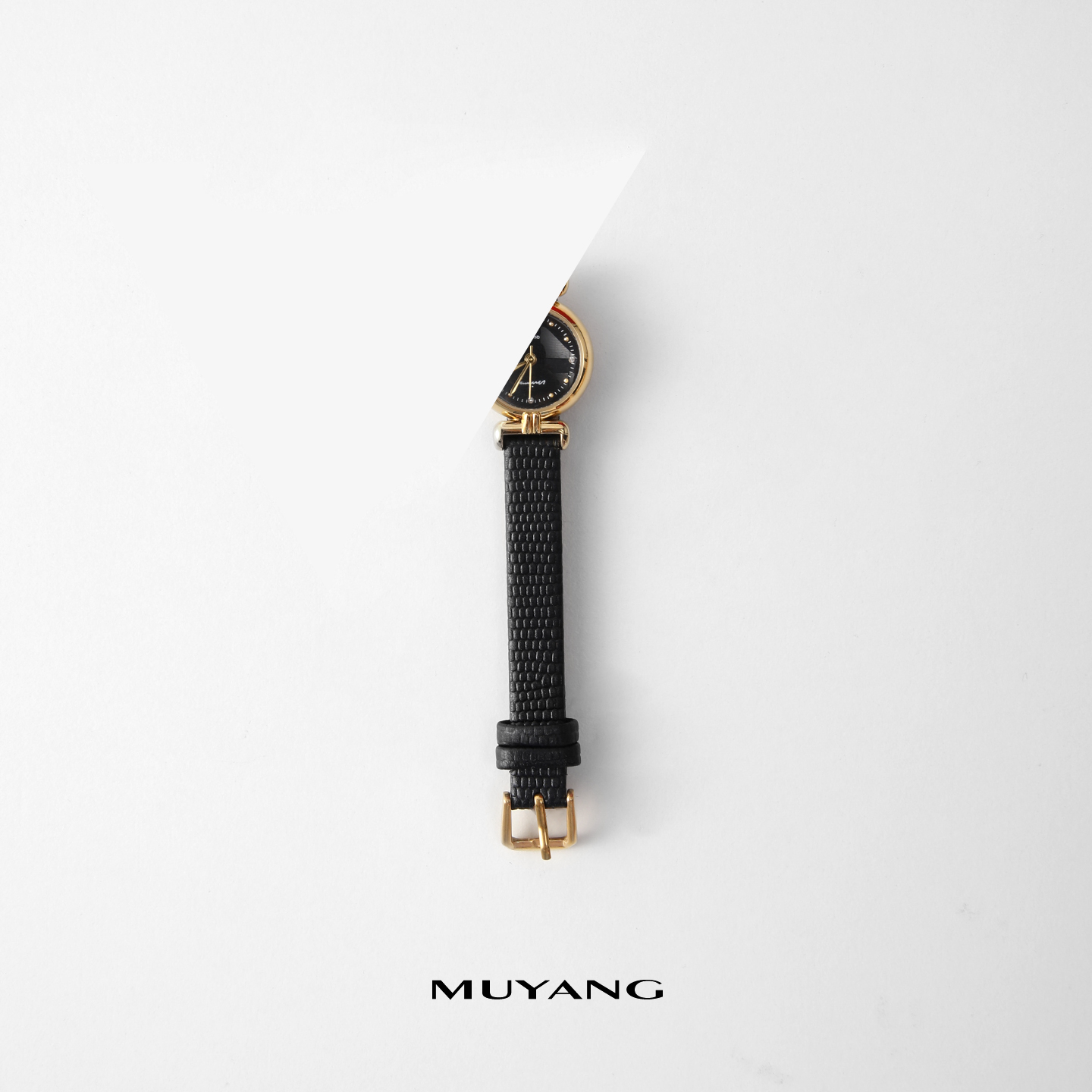muyang/慕阳 钛钢手链 手链小众简约秒杀-金边黑底手链