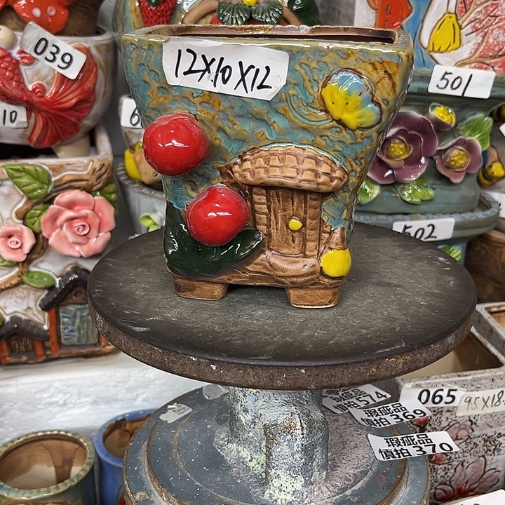 粗陶材质多肉花盆