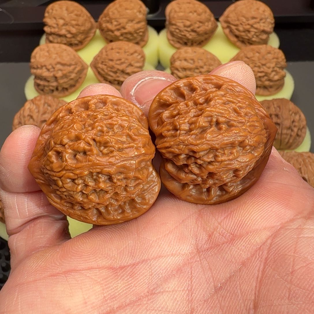 文玩核桃把件七步沟36