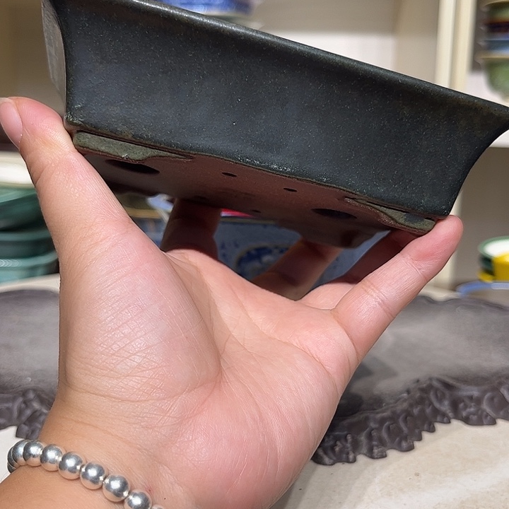 浪***…紫砂花盆瑕疵4-14-10-2