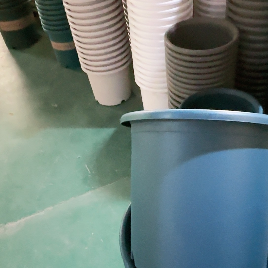 树脂四季盆6#无拖军绿5