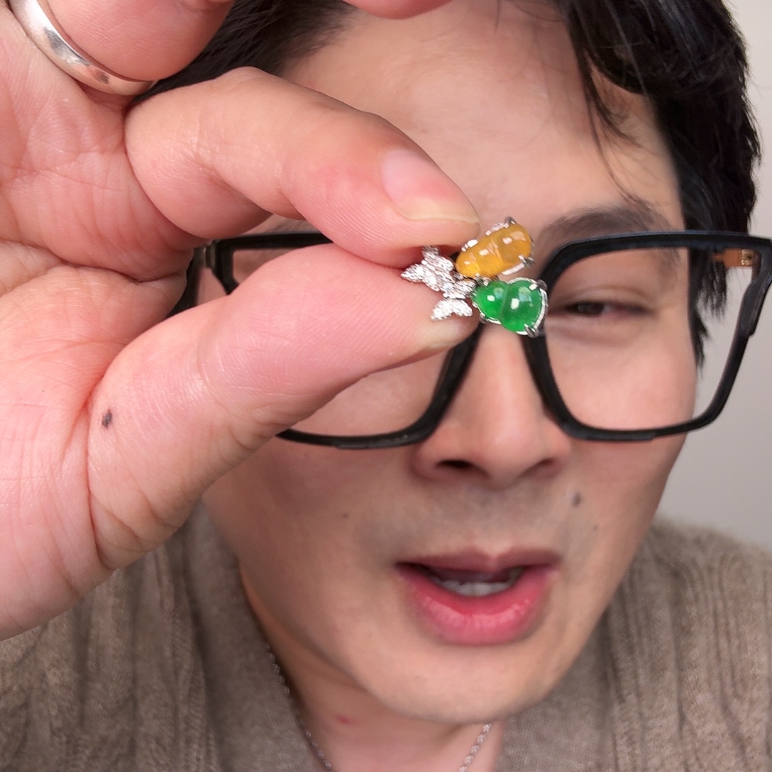 舞***雪翡翠未镶嵌颈饰一件