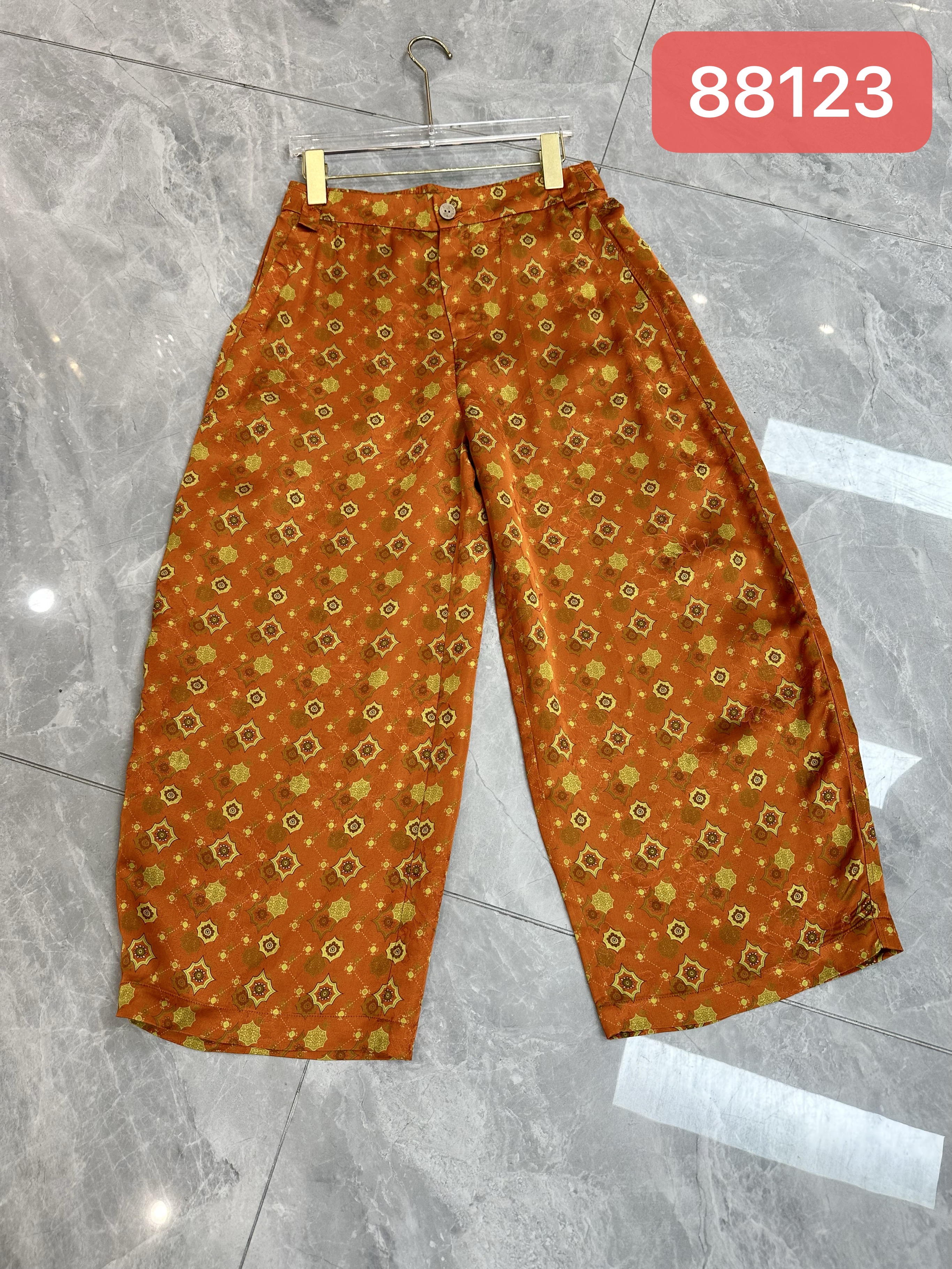 【南油玲姐】桔色新款休闲裤A88123
