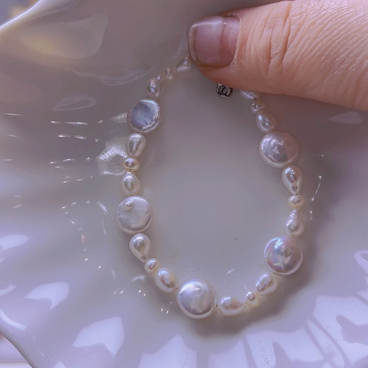 淡水珍珠手绳合金