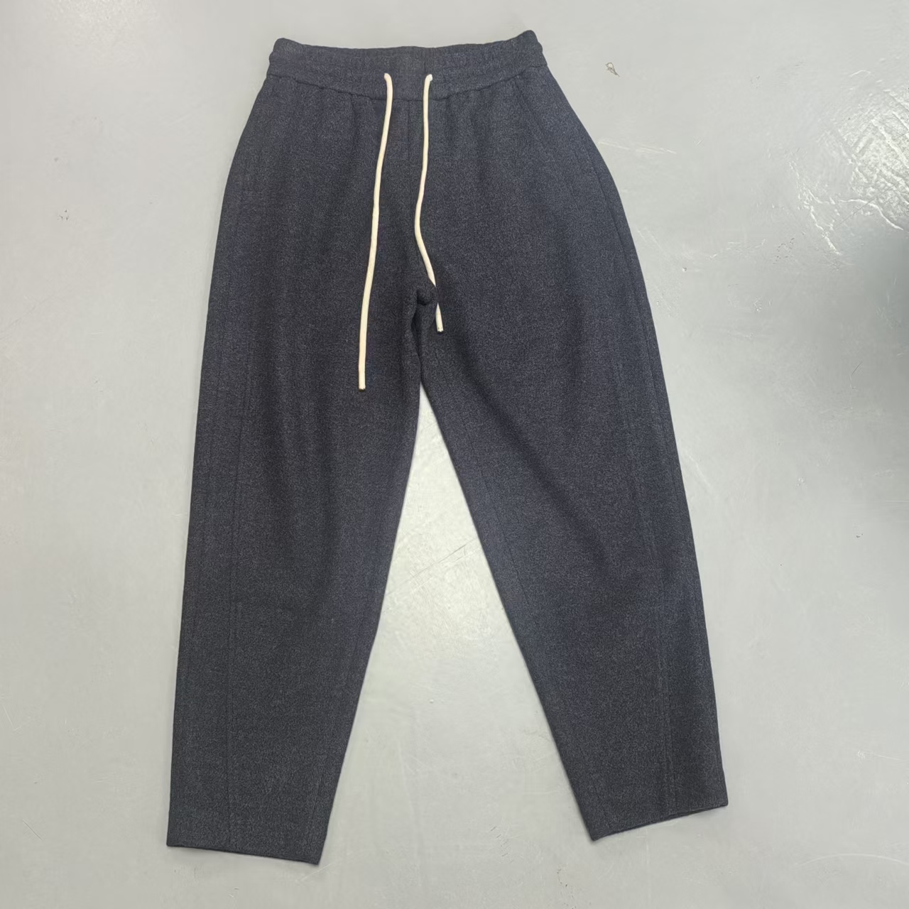 【南油玲姐】藏青色松紧腰休闲裤A26031