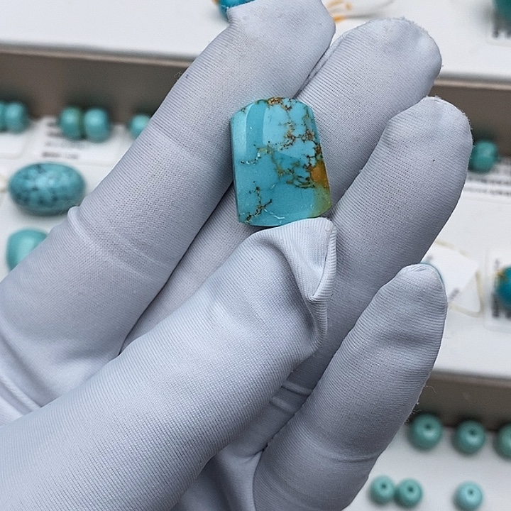 绿松石未镶嵌无事牌