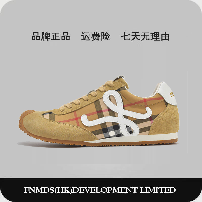 【芯片版】轻奢德训鞋经典格子鞋夏季美拉德真皮牛皮休闲板鞋情侣款