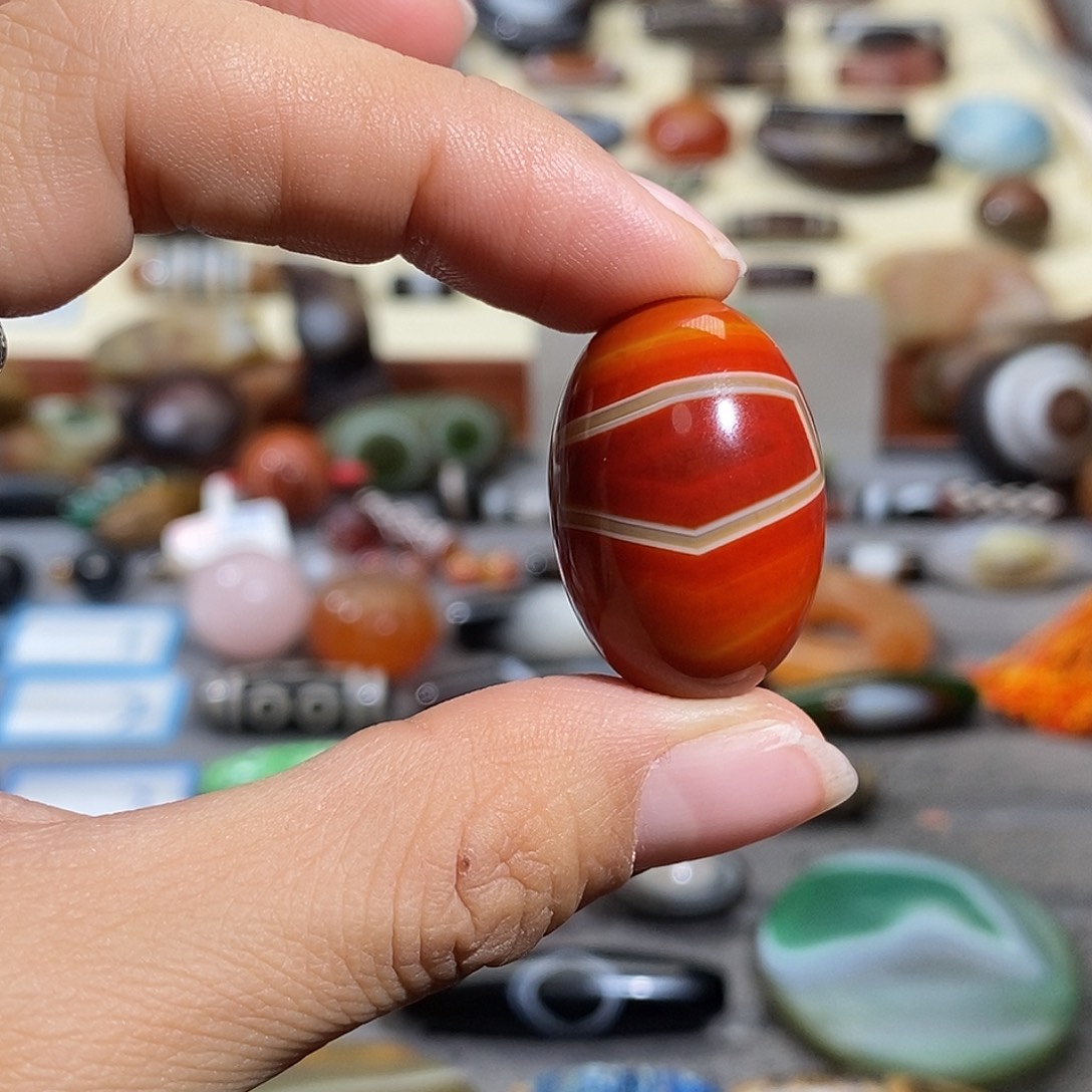 怪***椒玛瑙/玉髓合金颈饰