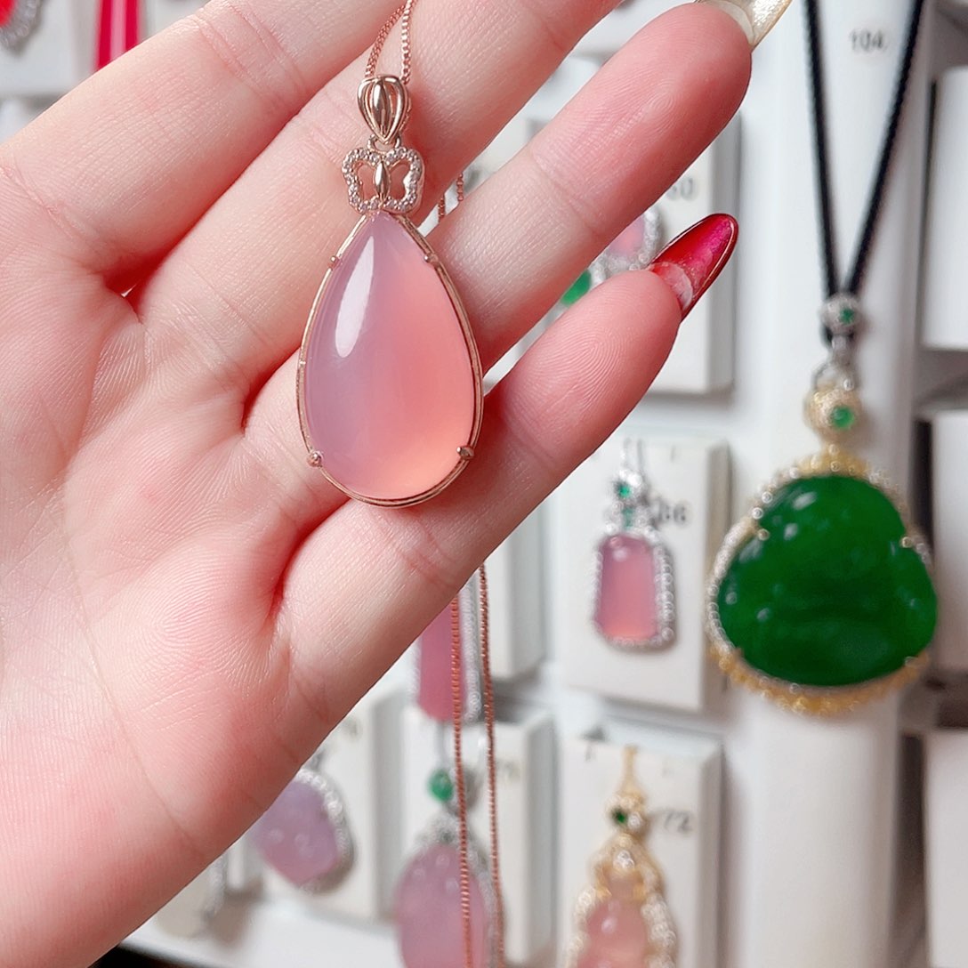 玛瑙/玉髓吊坠(赠链)未镶嵌