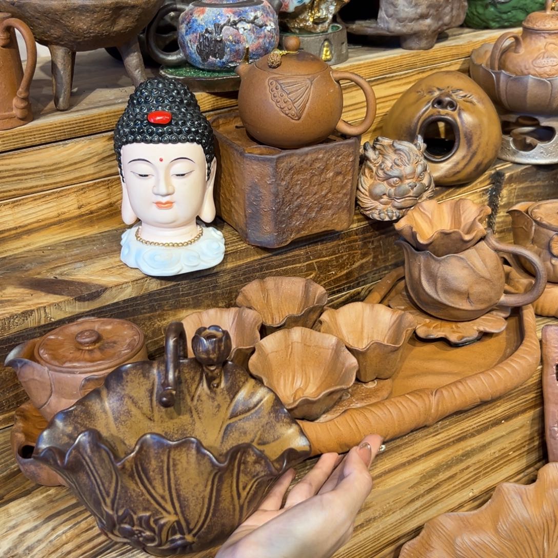 老岩泥裸烧茶壶茶器