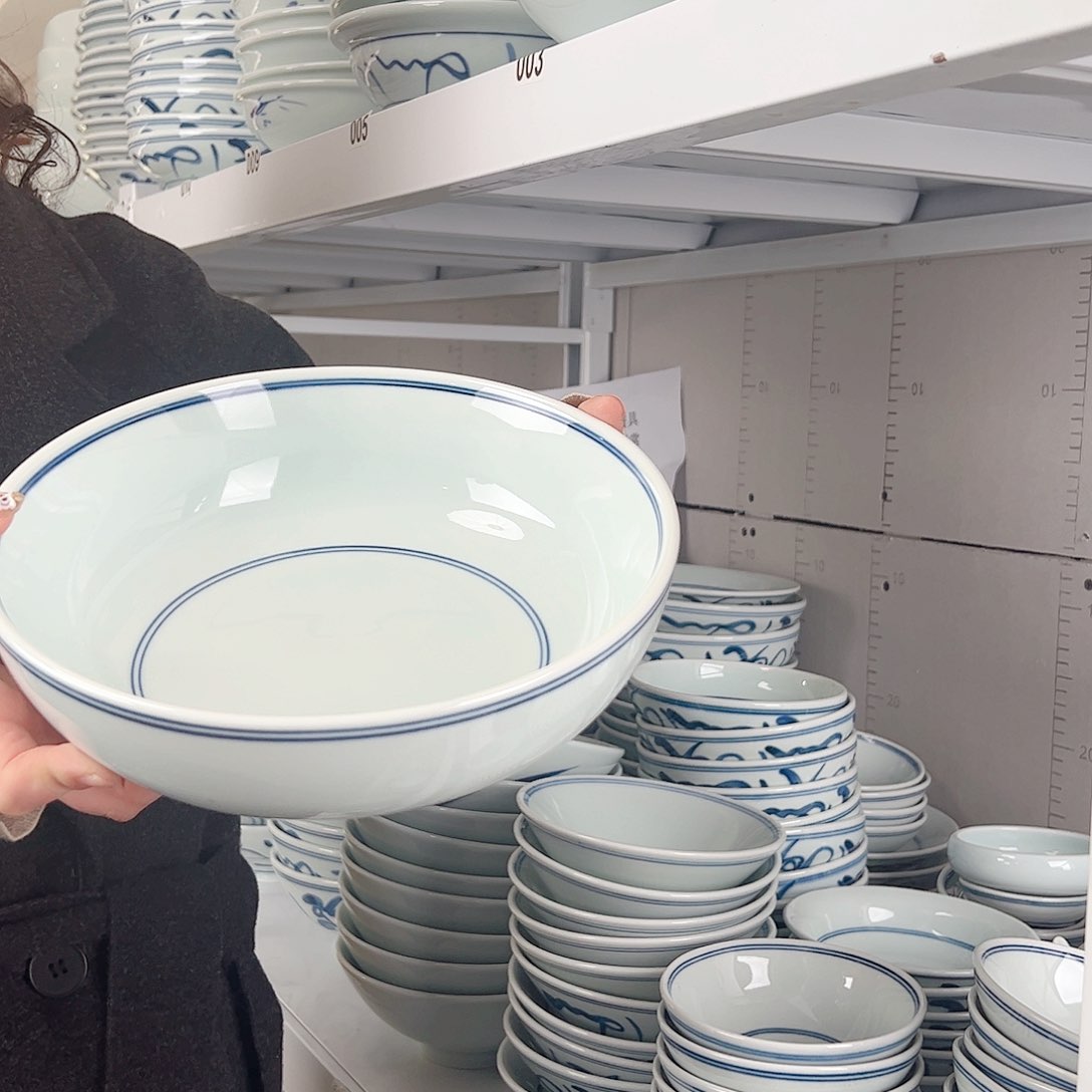 碗微瑕双线10寸罗汉碗福利