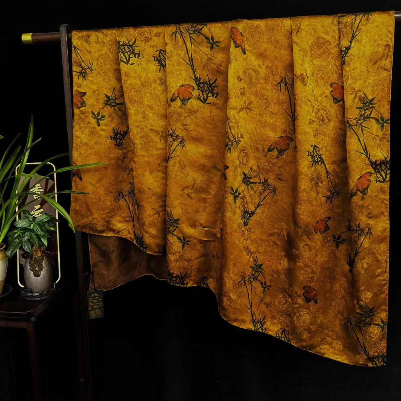 [金梦蝶]非遗宋锦国风披肩大方巾140*140（616-K）