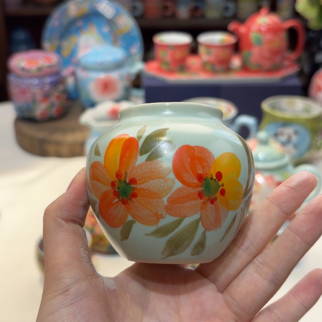 景德镇手绘高温釉下彩陶瓷茶具