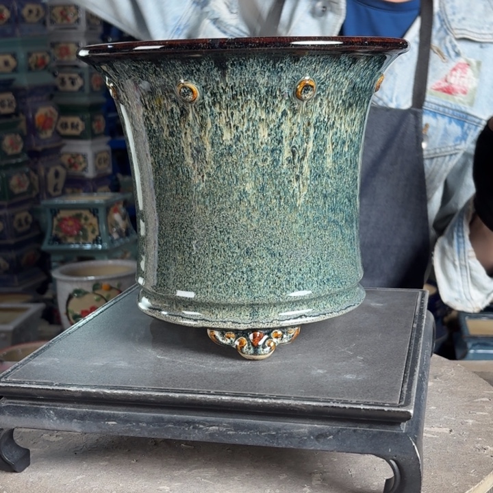 一风堂石湾花盆 内21*20