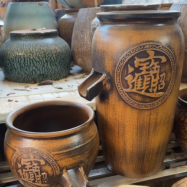 粗陶口径19/39，20/17进水口2.5厘米