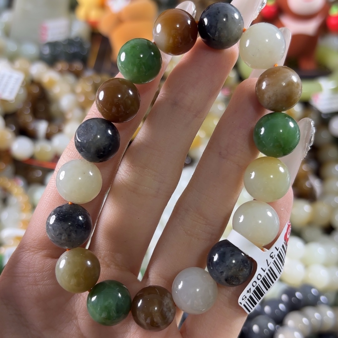 和田玉未镶嵌手链328