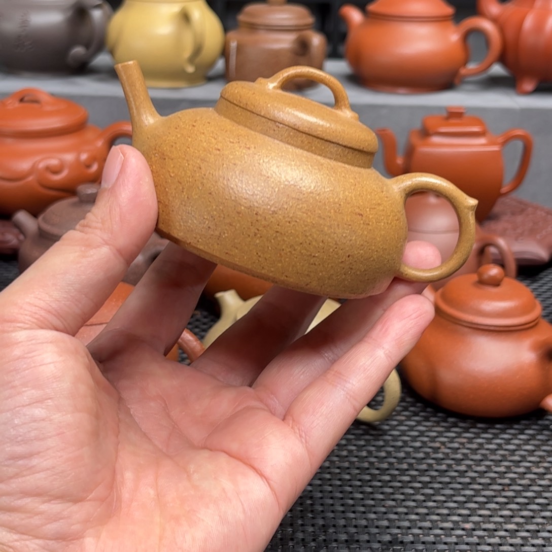 紫砂茶壶紫砂艺术茶具套装黄金段