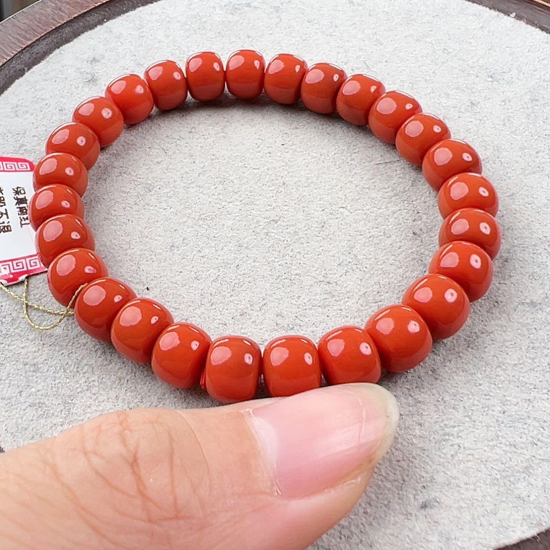 南红玛瑙手串未镶嵌