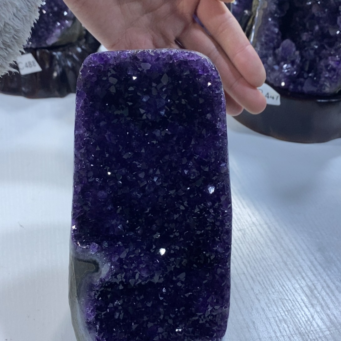 紫晶摆件摆件未镶嵌喵****?