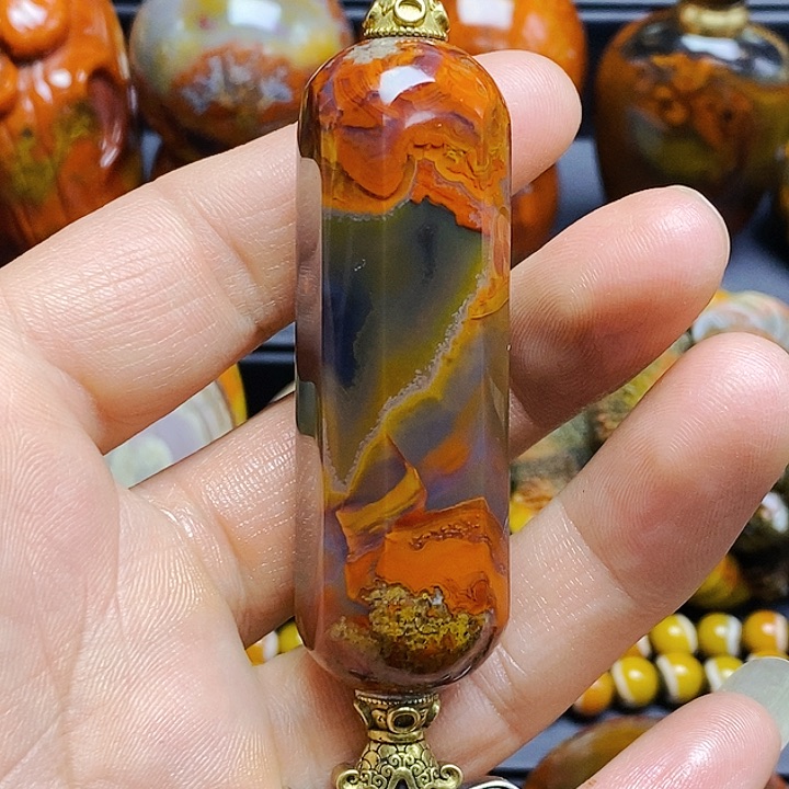 玛瑙/玉髓吊坠(不含链)未镶嵌