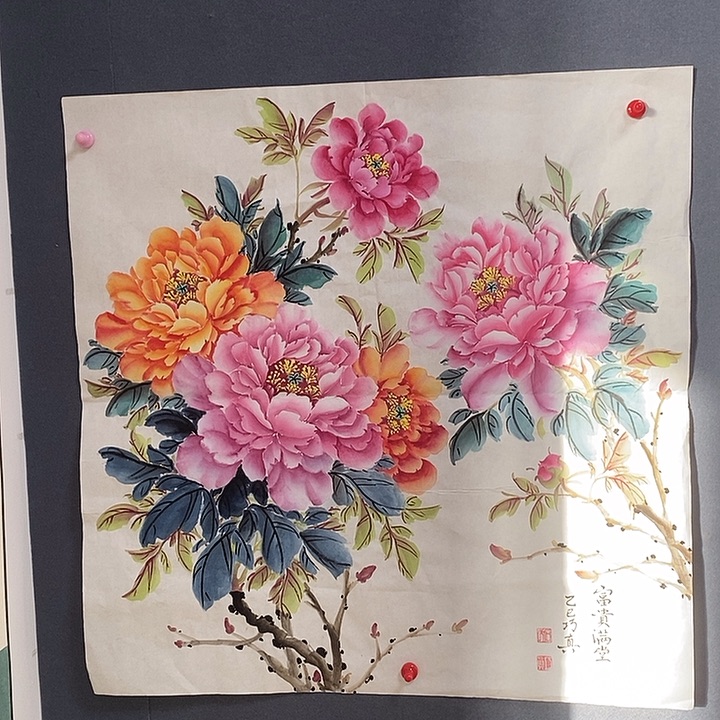 国画石巧真70/70手绘画芯